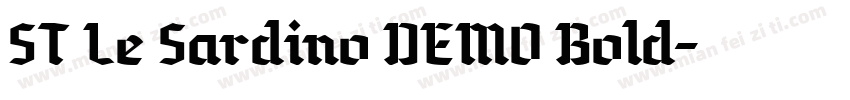 ST Le Sardino DEMO Bold字体转换